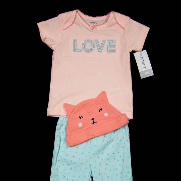 Carter's Other - NEW Carter's Newborn Girls 3-piece LOVE Set